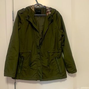 Therapy Olive Hooded Trench Coat